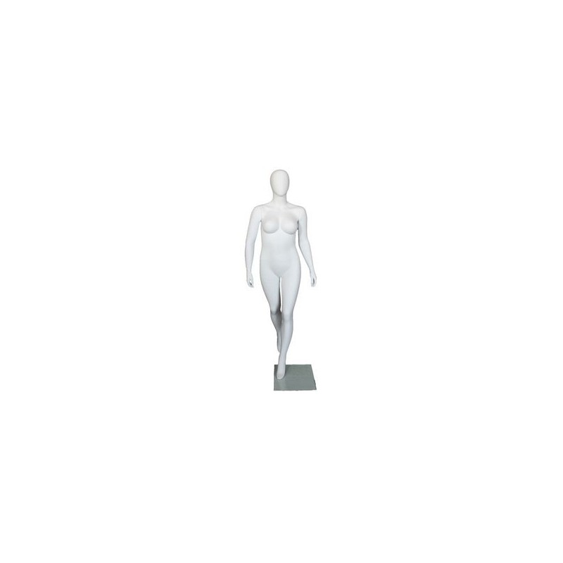 Egg Head Matte White Plus size Female Mannequin- PLUS-66