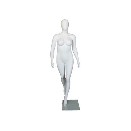 Egg Head Matte White Plus size Female Mannequin- PLUS-66