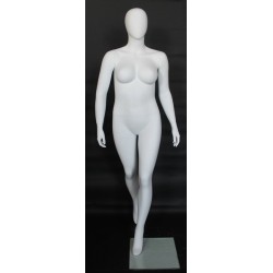 Egg Head Matte White Plus size Female Mannequin- PLUS-66