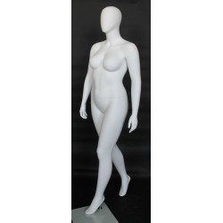 Egg Head Matte White Plus size Female Mannequin- PLUS-66